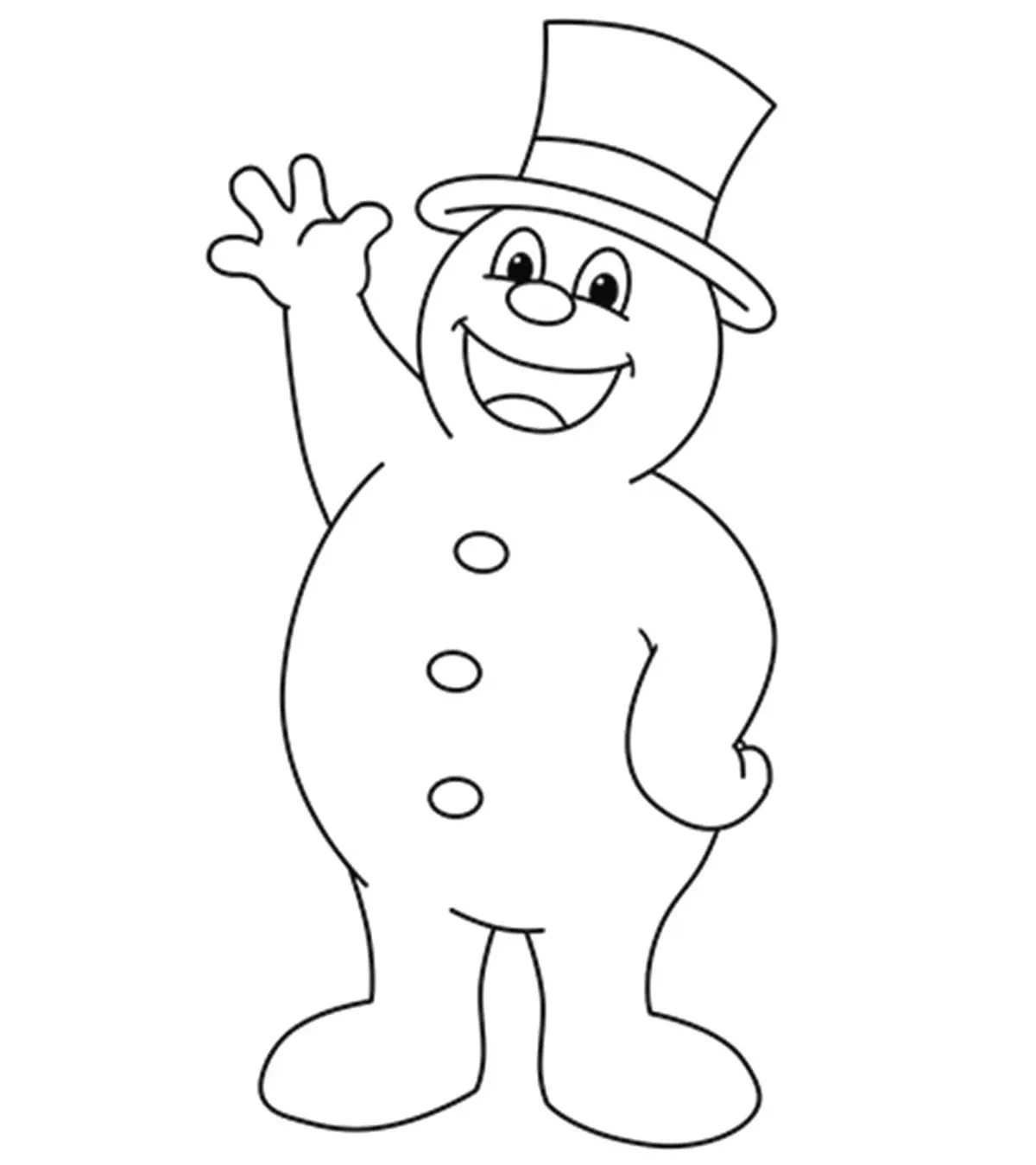10 Cute &amp;#039;Frosty The Snowman&amp;#039; Coloring Pages For Toddlers throughout Frosty The Snowman Printable