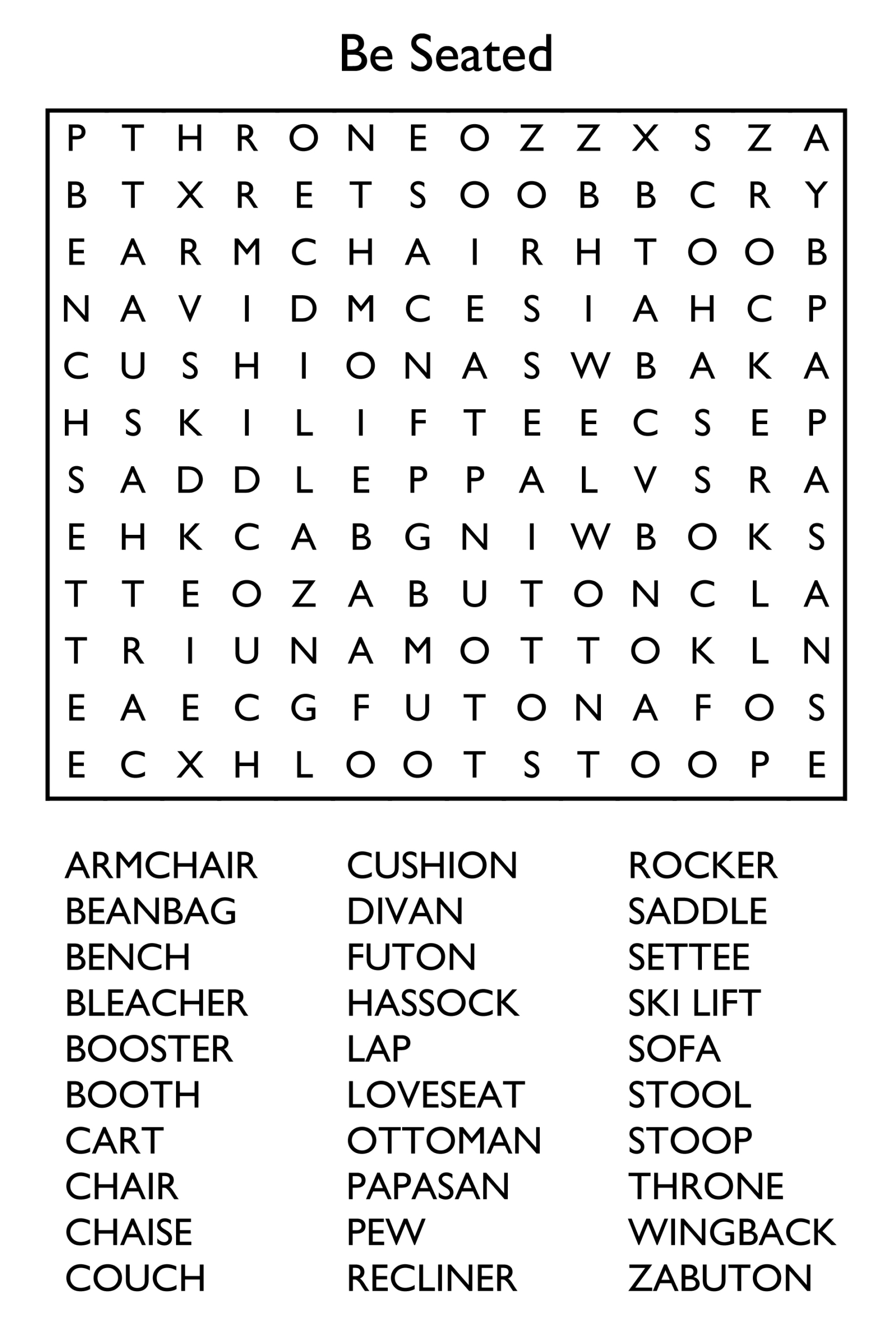 10 Free Printable Word Search Puzzles with regard to Crossword Search Puzzles Printable