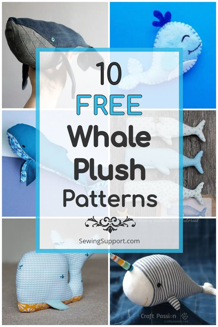 10 Free Whale Plush Patterns {So Cute!} with regard to Free Printable Whale Sewing Pattern