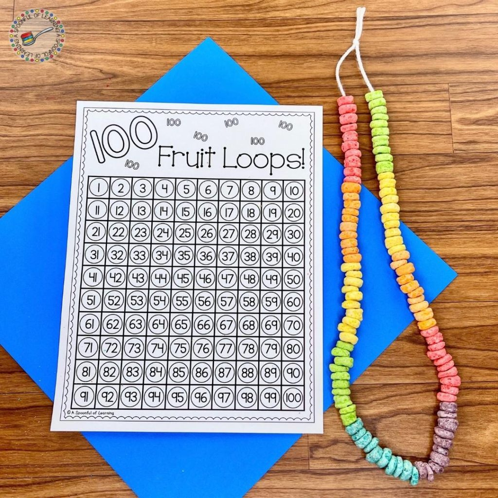 100Th Day Of School Crafts For Kindergarten - A Spoonful Of Learning inside 100Th Day Necklace Printable