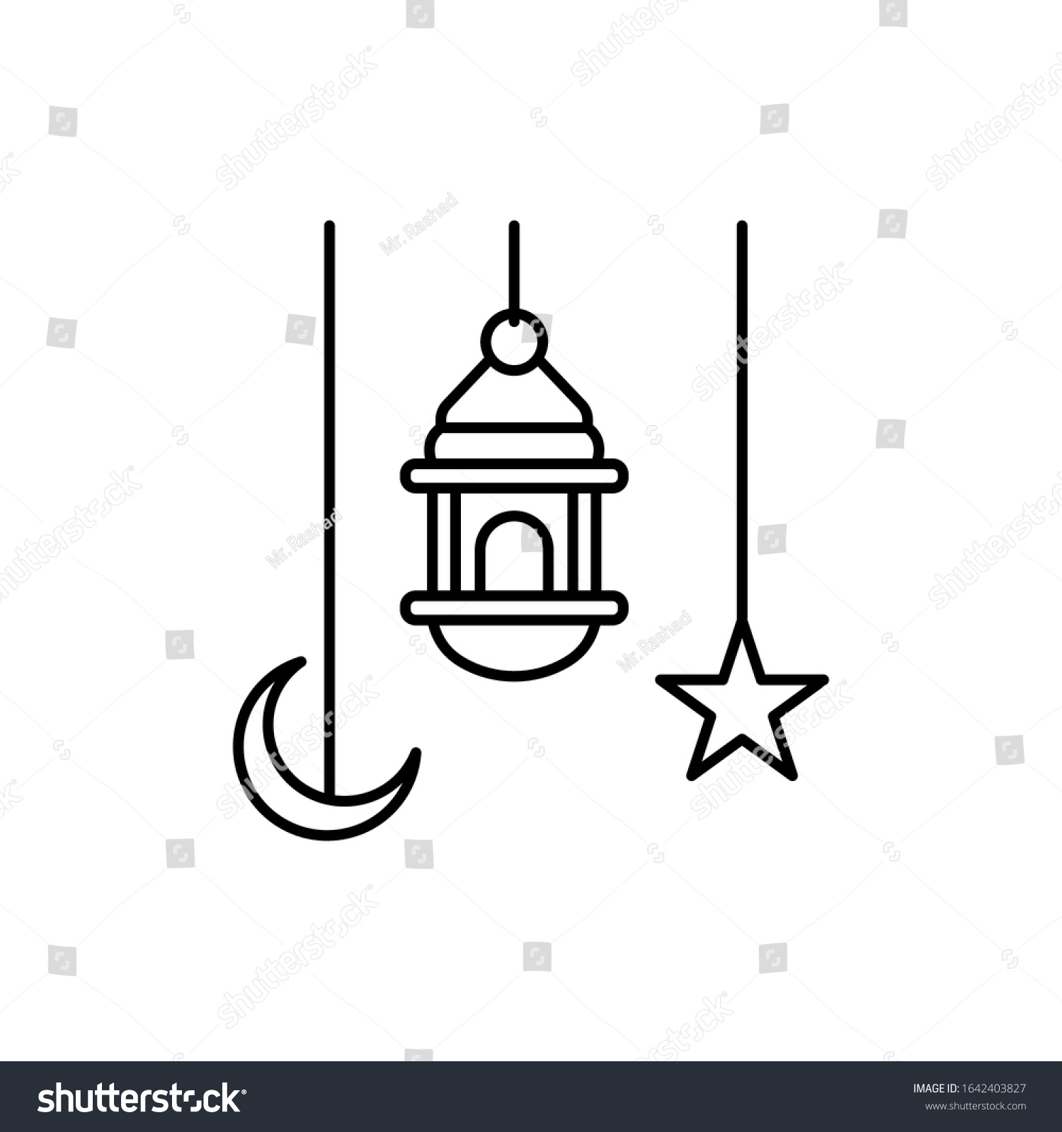 10,657 Arabic Lantern Outline Images, Stock Photos, 3D Objects inside Printable Ramadan Lantern Outline