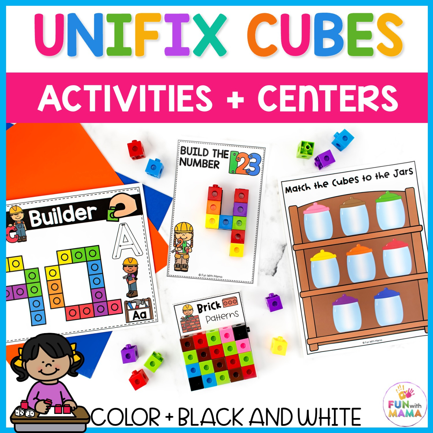 16 Unifix Cubes Activities For Hands On Learning! throughout Unifix Cube Pattern Cards Free Printable