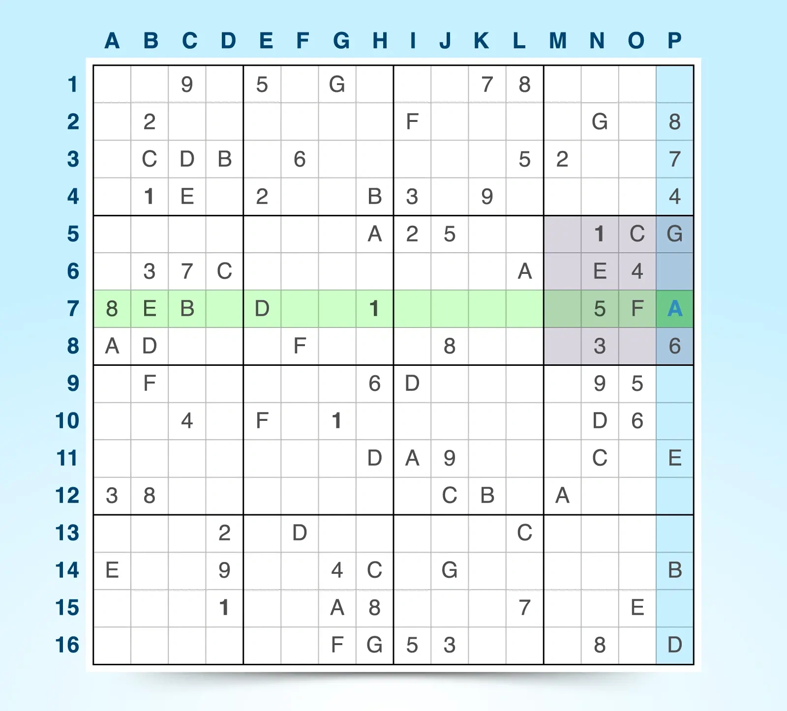 16X16 Sudoku - Play Online For Free | Sudoku.au inside Free Printable 16x16 Sudoku Puzzles