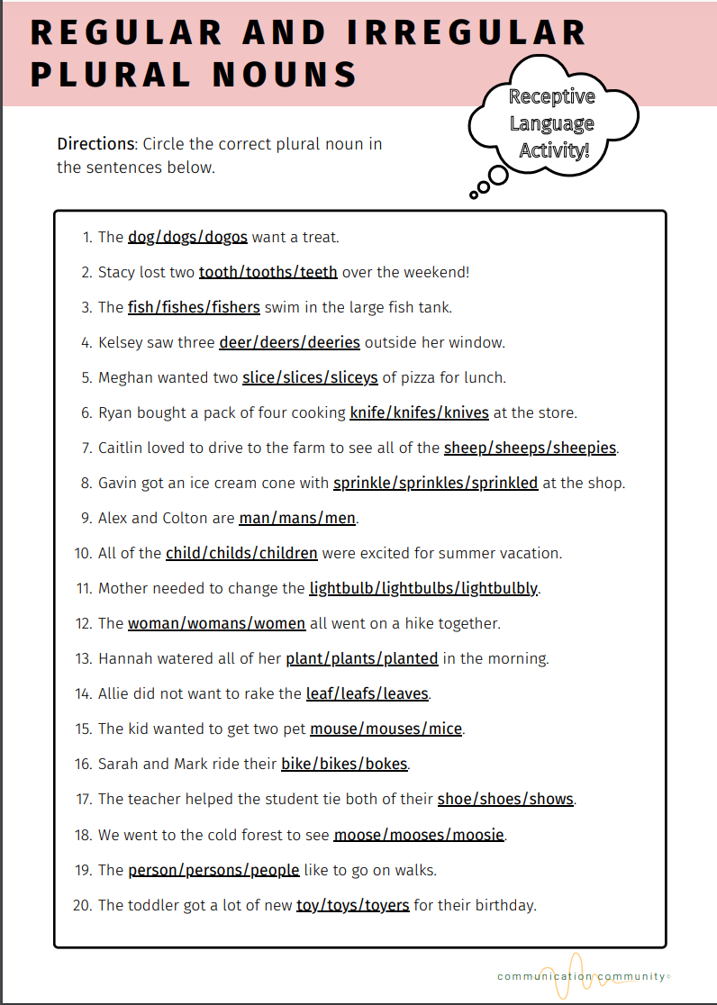 20+ Free Speech Therapy Worksheets And Printables with Printable Aphasia Therapy Worksheets