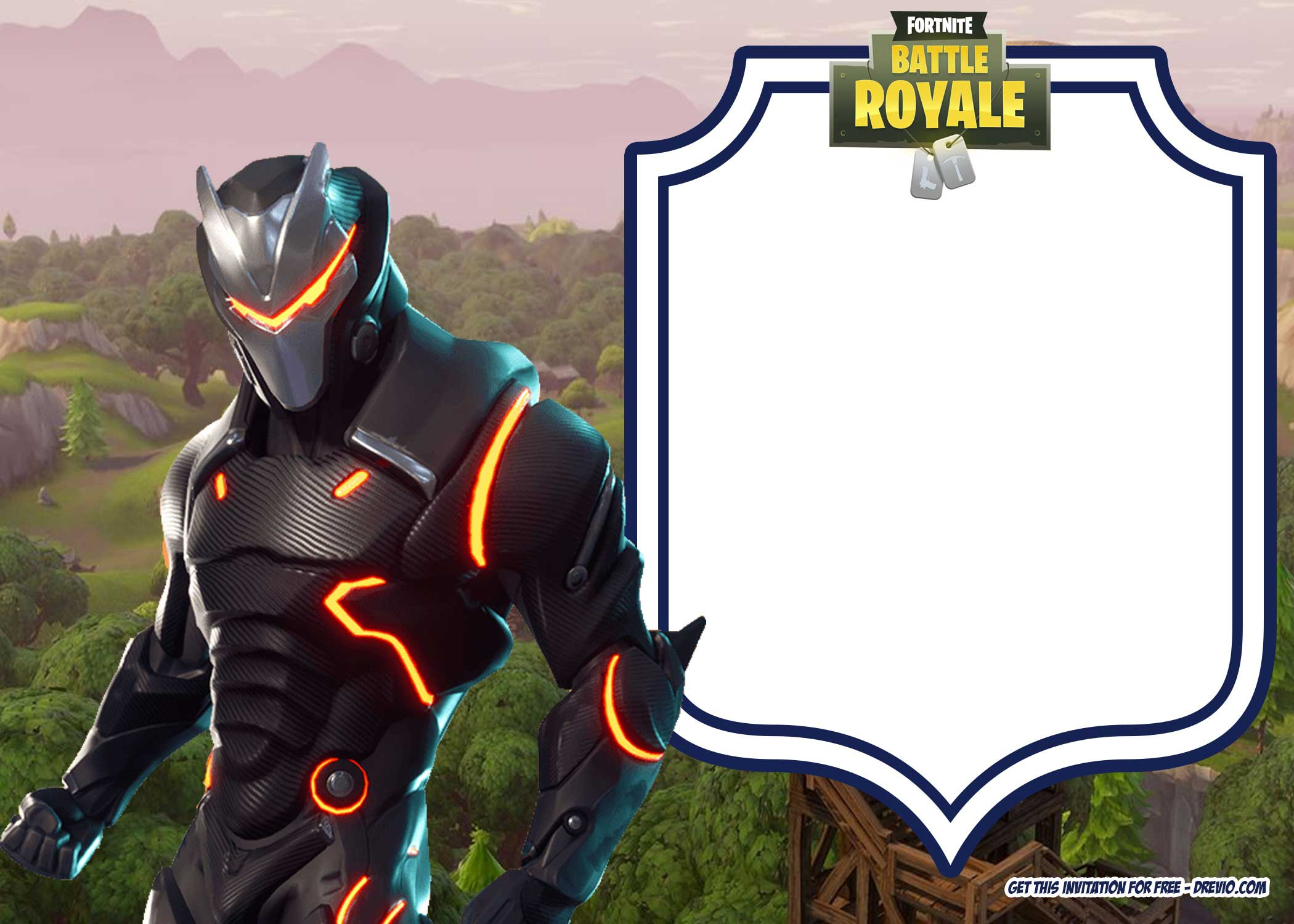 23+ Free Printable Fortnite Birthday Invitation Templates - Updated! throughout Fortnite Birthday Card Printable