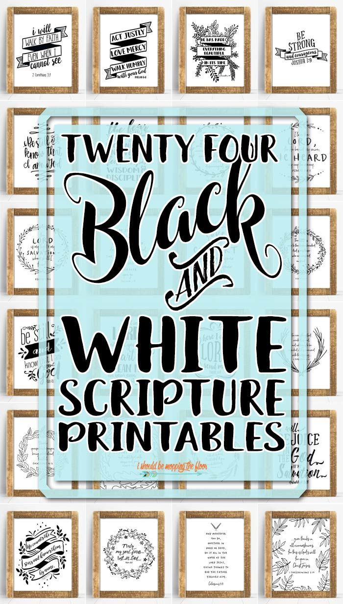 Free Black and White Printable Bible Verses FREE Printable HQ