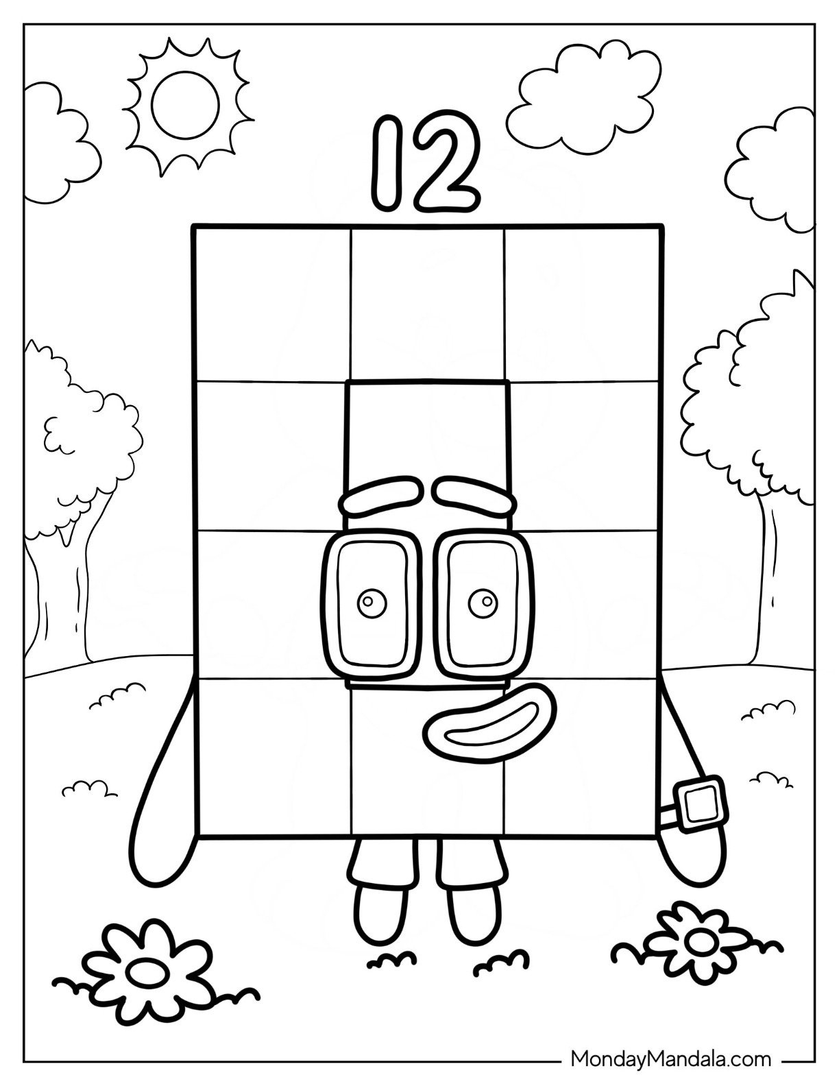 28 Numberblocks Coloring Pages (Free Pdf Printables) inside Numberblocks Printables Free