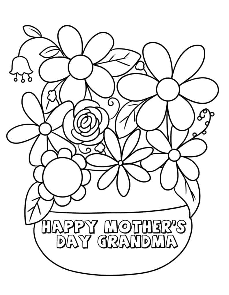 3 &amp;quot;Happy Mother&amp;#039;S Day, Grandma&amp;quot; Coloring Pages - Freebie Finding Mom with regard to Happy Mothers Day Grandma Printable