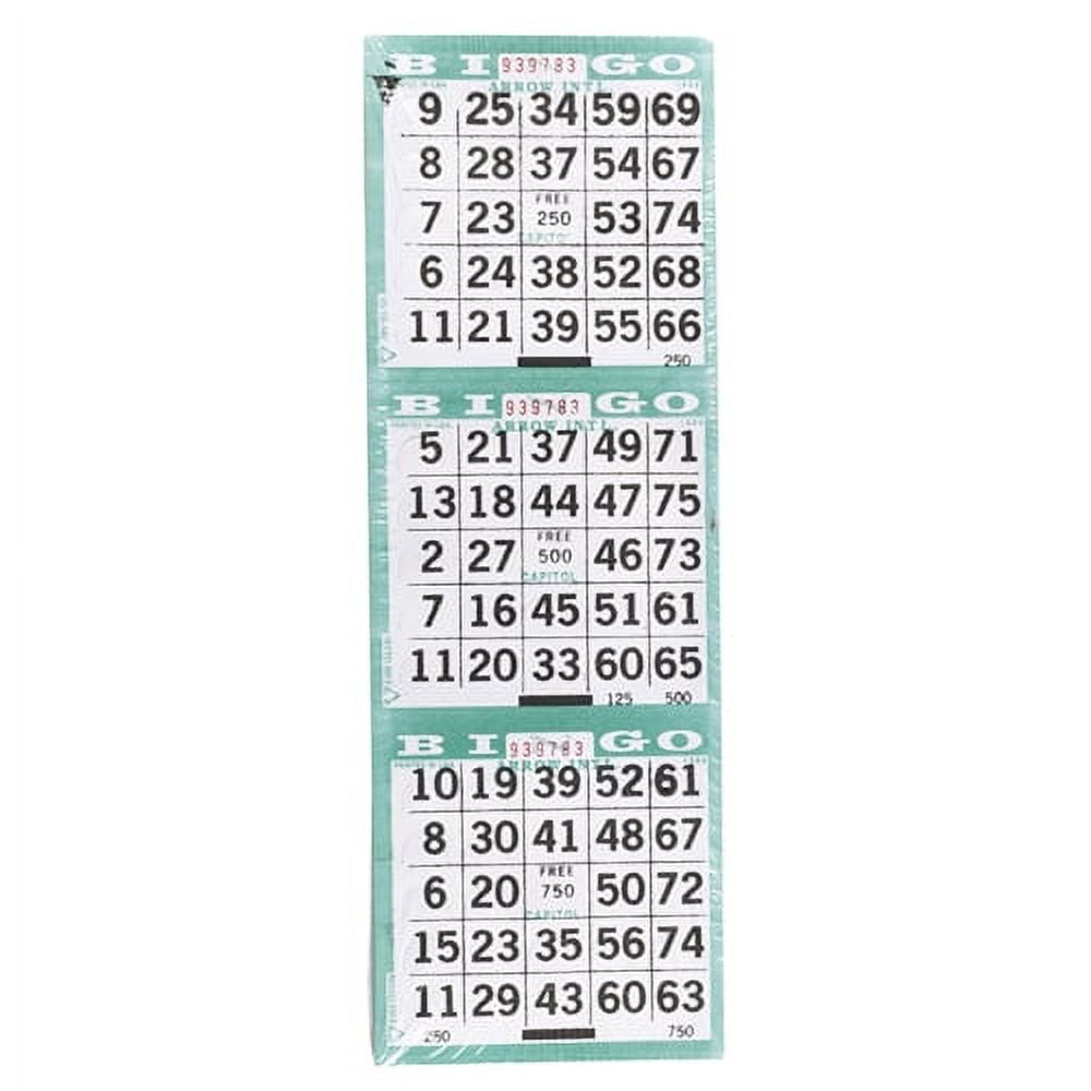 3 On Pushout Bingo Paper Cards - Aquamarine - 250 Sheets - Walmart regarding Bingo Push Out Cards