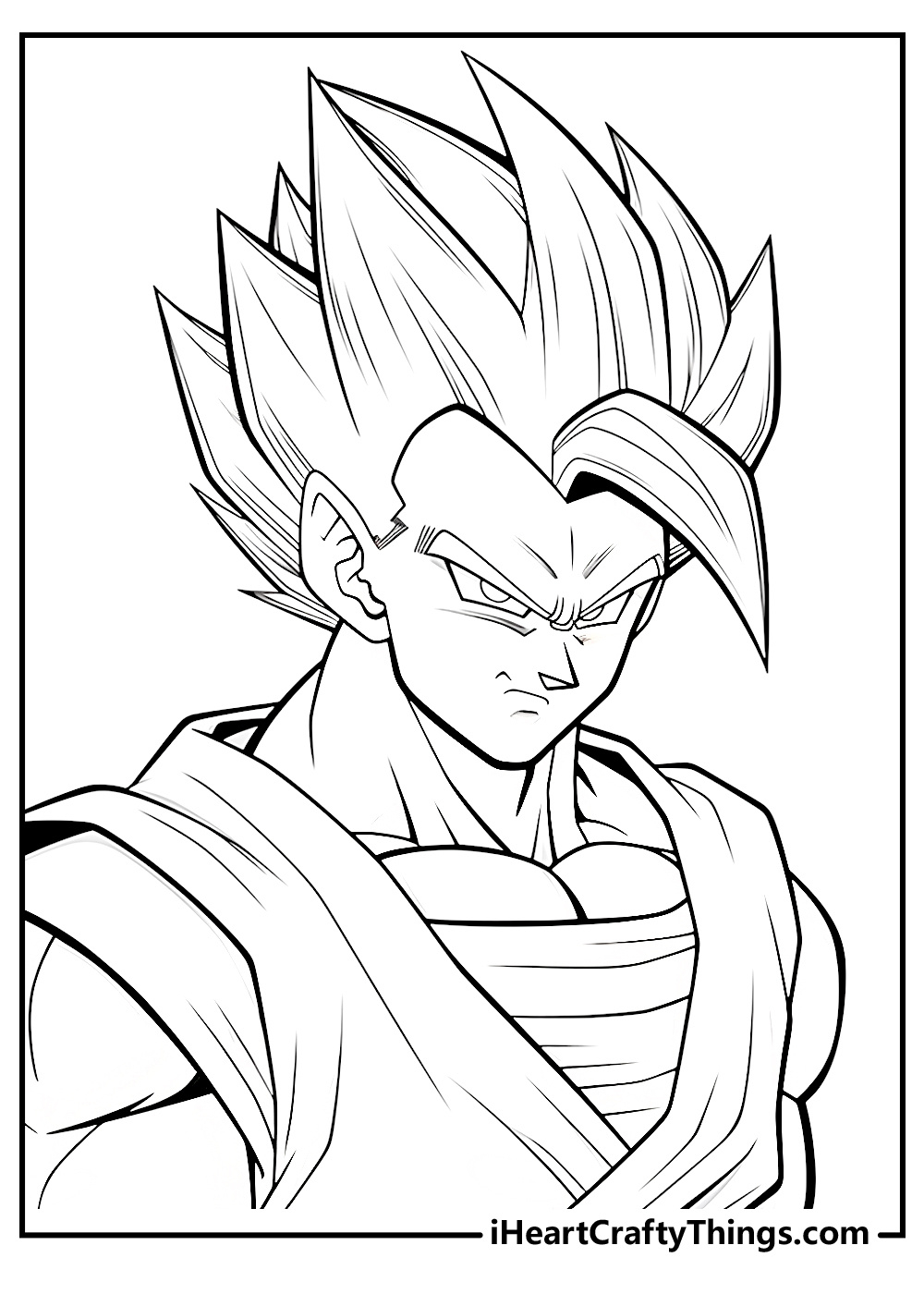 30 Goku Coloring Pages (Easy Free Pdf Printables For Kids) in Free Printable Goku Coloring Pages