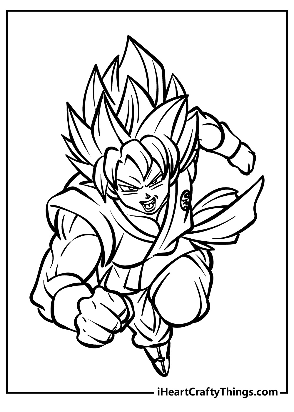 30 Goku Coloring Pages (Easy Free Pdf Printables For Kids) regarding Free Printable Goku Coloring Pages