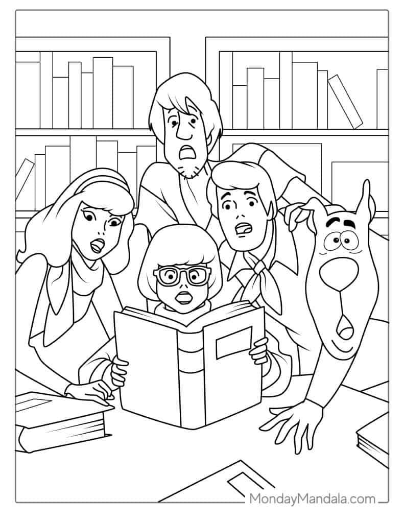 30 Scooby-Doo Coloring Pages (Free Pdf Printables) pertaining to Scooby Doo Coloring Pages Free Printable