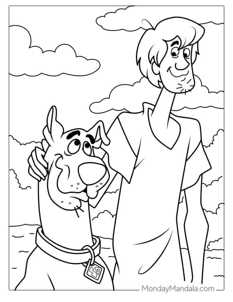 30 Scooby-Doo Coloring Pages (Free Pdf Printables) regarding Scooby Doo Coloring Pages Free Printable