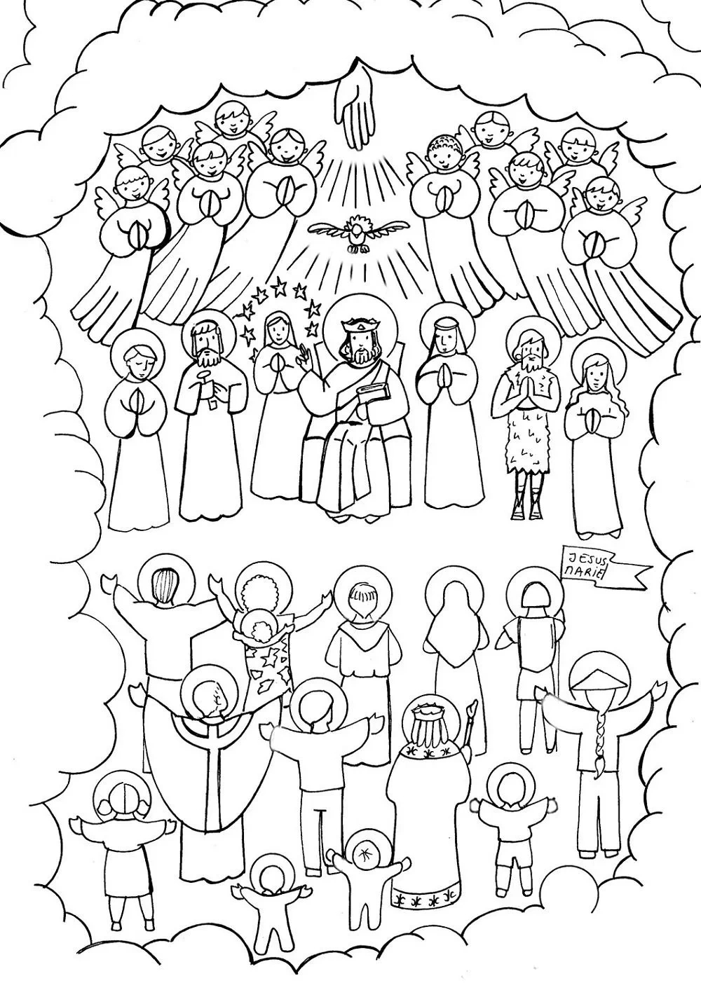 37+ Free All Saints&amp;#039; Day Coloring Pages - Celebrate The Feast Of inside Free Printable All Saints Day Coloring Pages