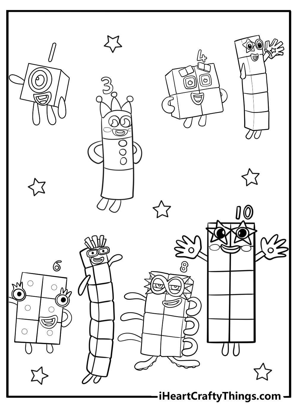 37 New Numberblocks Coloring Pages (100% Free To Print) inside Free Printable Numberblocks Coloring Pages 100