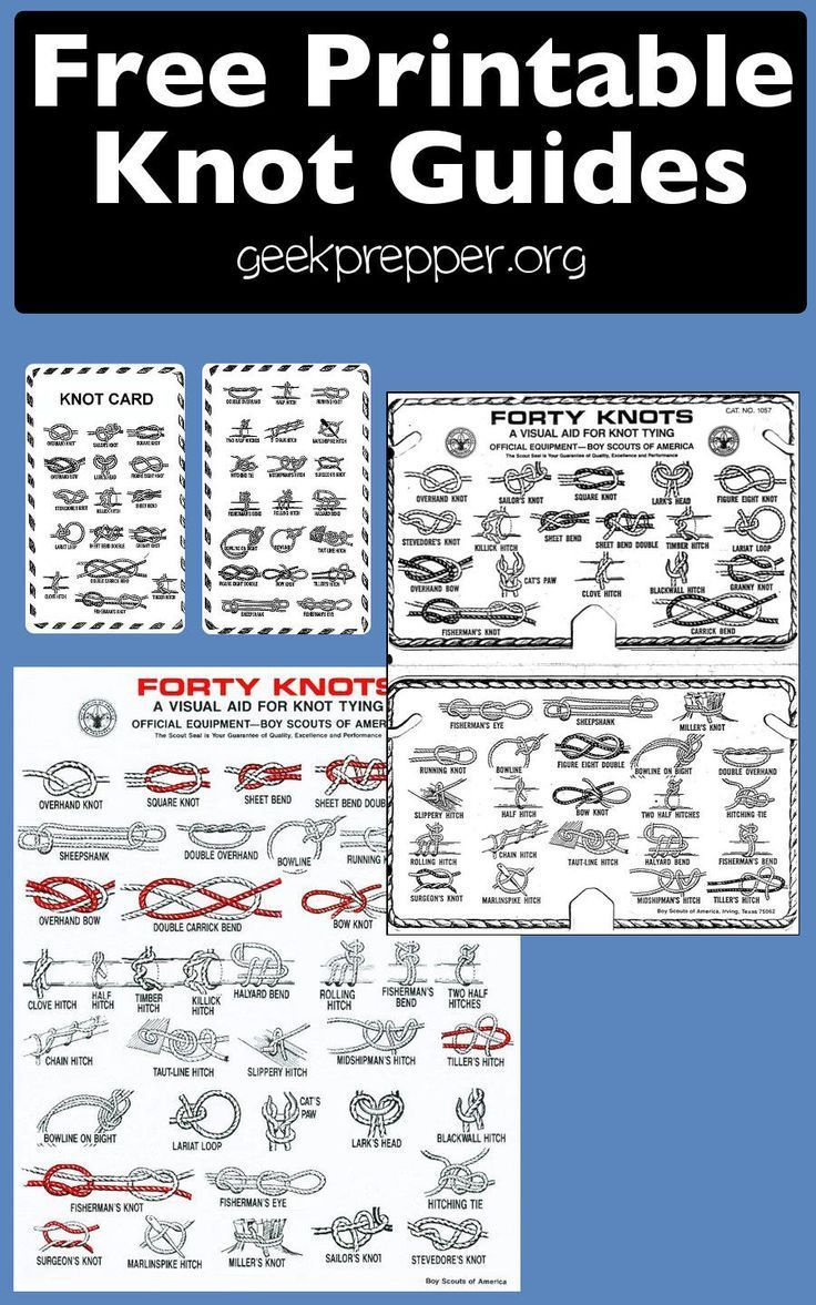 4 Best Handy Knot Guides You Can Print &amp;amp; Practice Anywhere intended for Free Printable Fishing Knot Cards