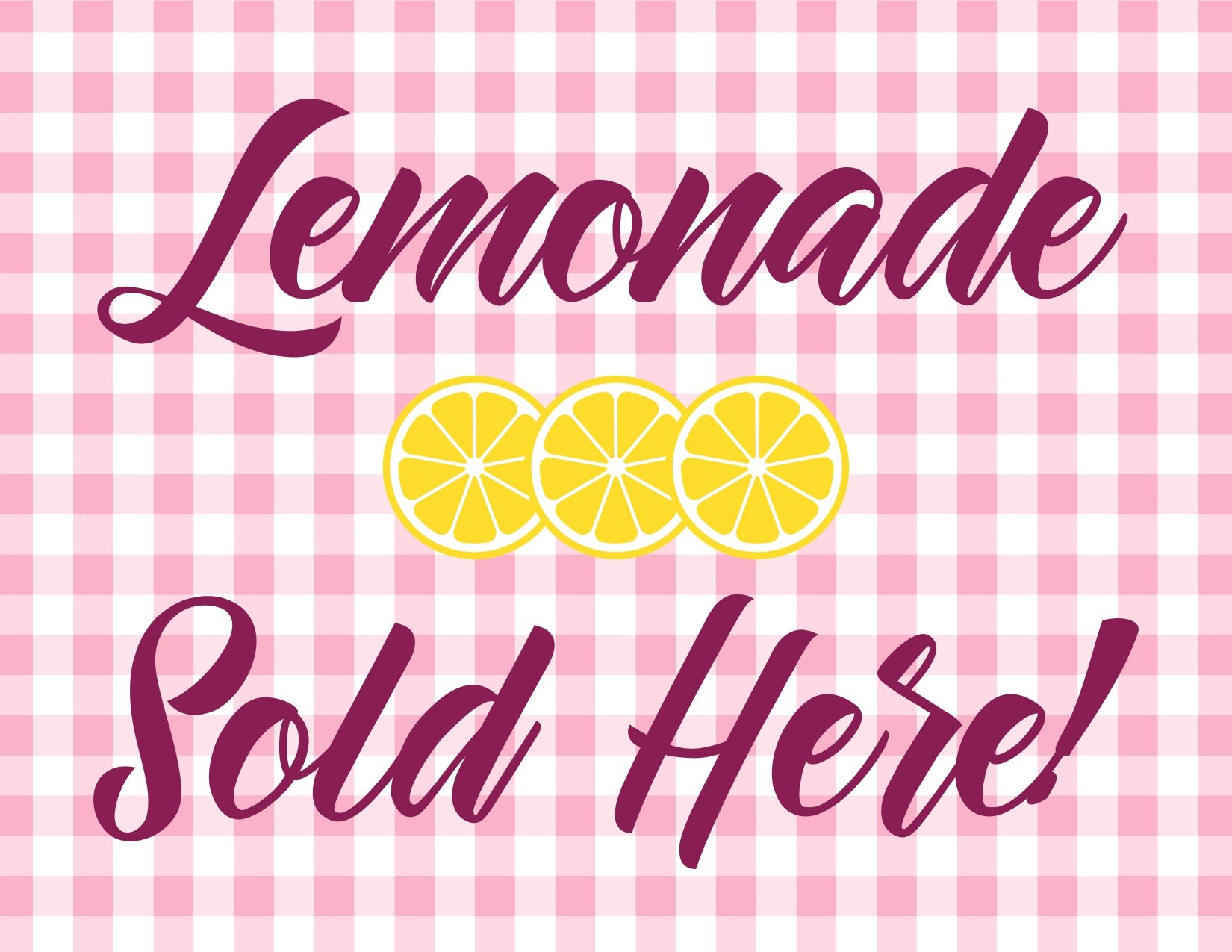 4 Printable Signs For Your Next Lemonade Stand! - Kosher with Free Printable Lemonade Signs