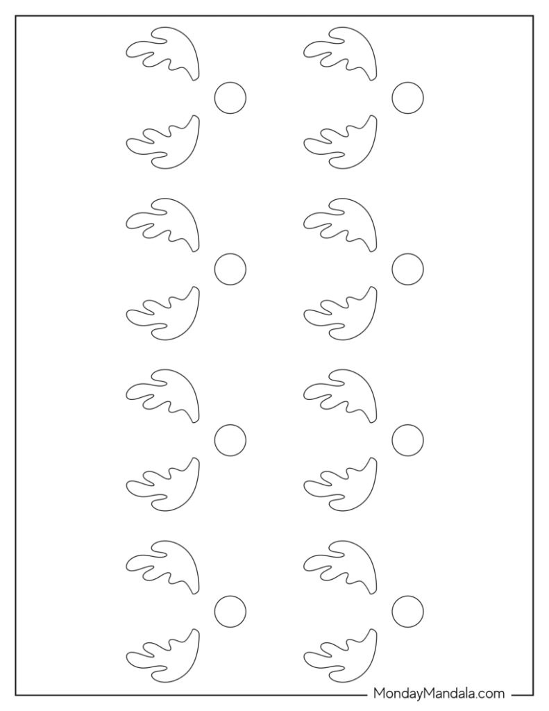 42 Reindeer Templates (Free Pdf Printables) with regard to Reindeer Antlers Template Free Printable