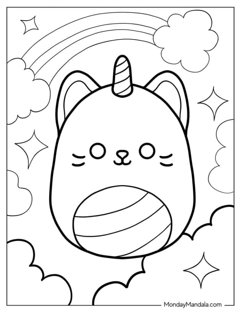 50 Squishmallow Coloring Pages (Free Pdf Printables) inside Squishmallow Coloring Pages Free Printable