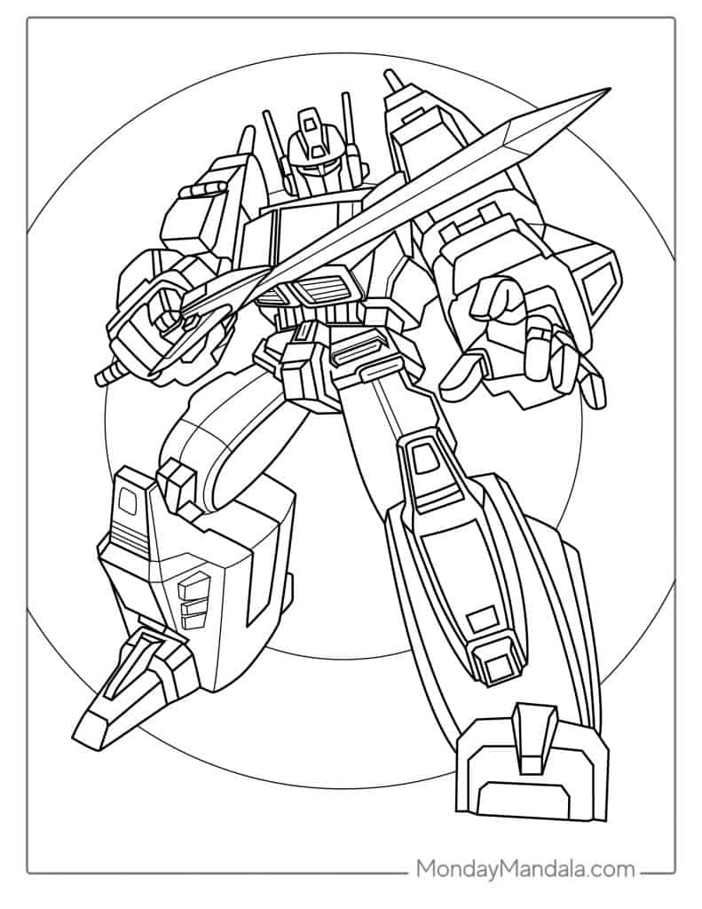 50 Transformers Coloring Pages (Free Pdf Printables) regarding Transformer Coloring Pages Free Printable