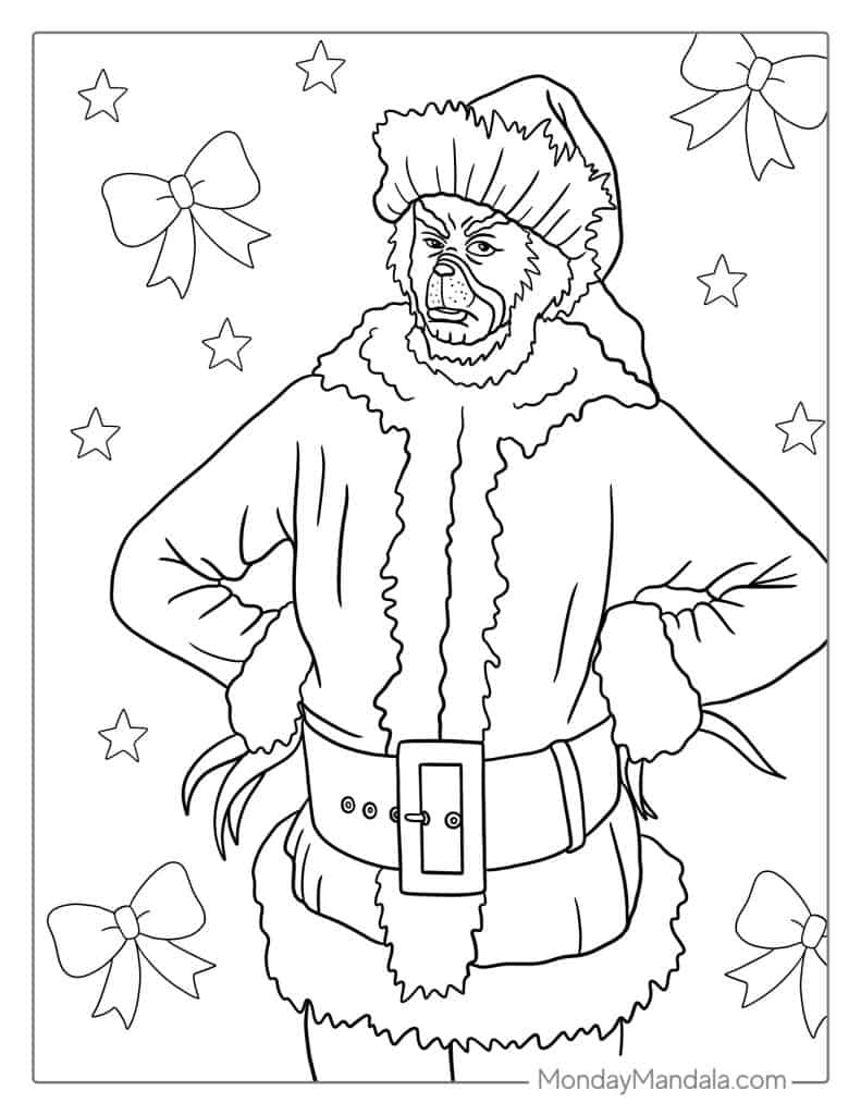 51 Grinch Coloring Pages (Free Pdf Printables) intended for Grinch Coloring Pages Printable Free