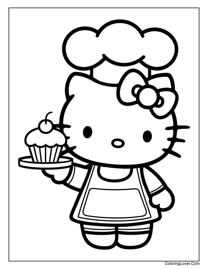 53 Hello Kitty Coloring Pages (Free Printables For Kids) within Free Printables Hello Kitty