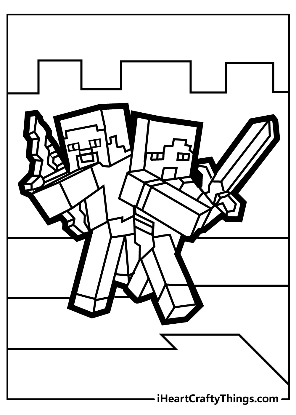 55 Minecraft Coloring Pages For Kids (100% Free Printables) intended for Free Minecraft Coloring Pages Printable