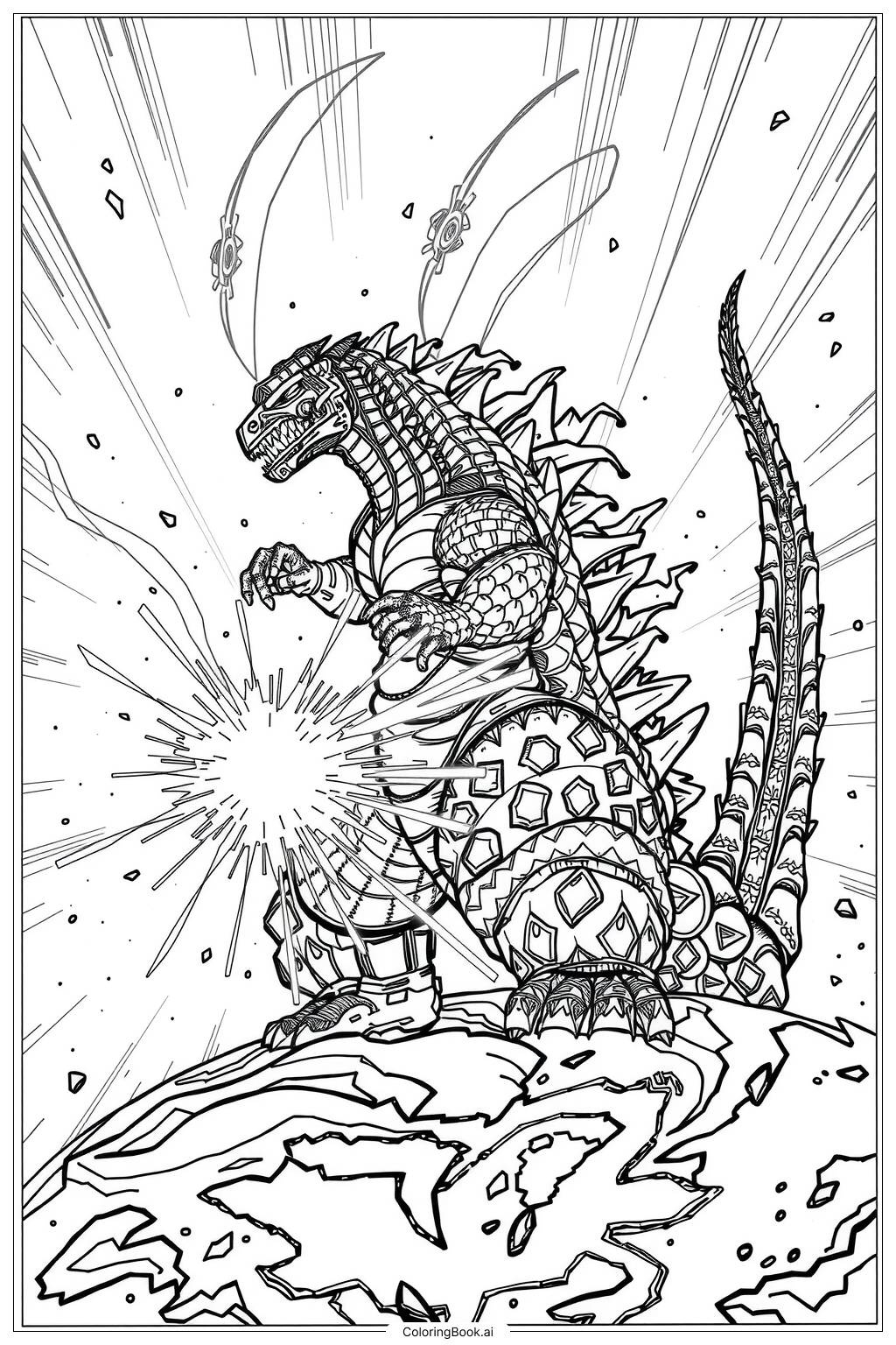 59 Godzilla Coloring Pages (Free Pdf &amp;amp; Png Printables) throughout Godzilla Coloring Pages Free Printable