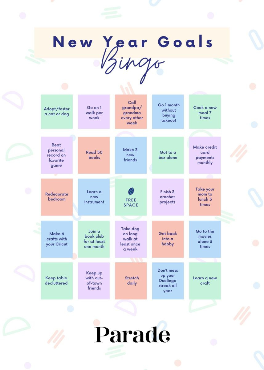 7 Printable Vision Board Bingo Cards (2025) - Parade in Bingo Cards For 2025