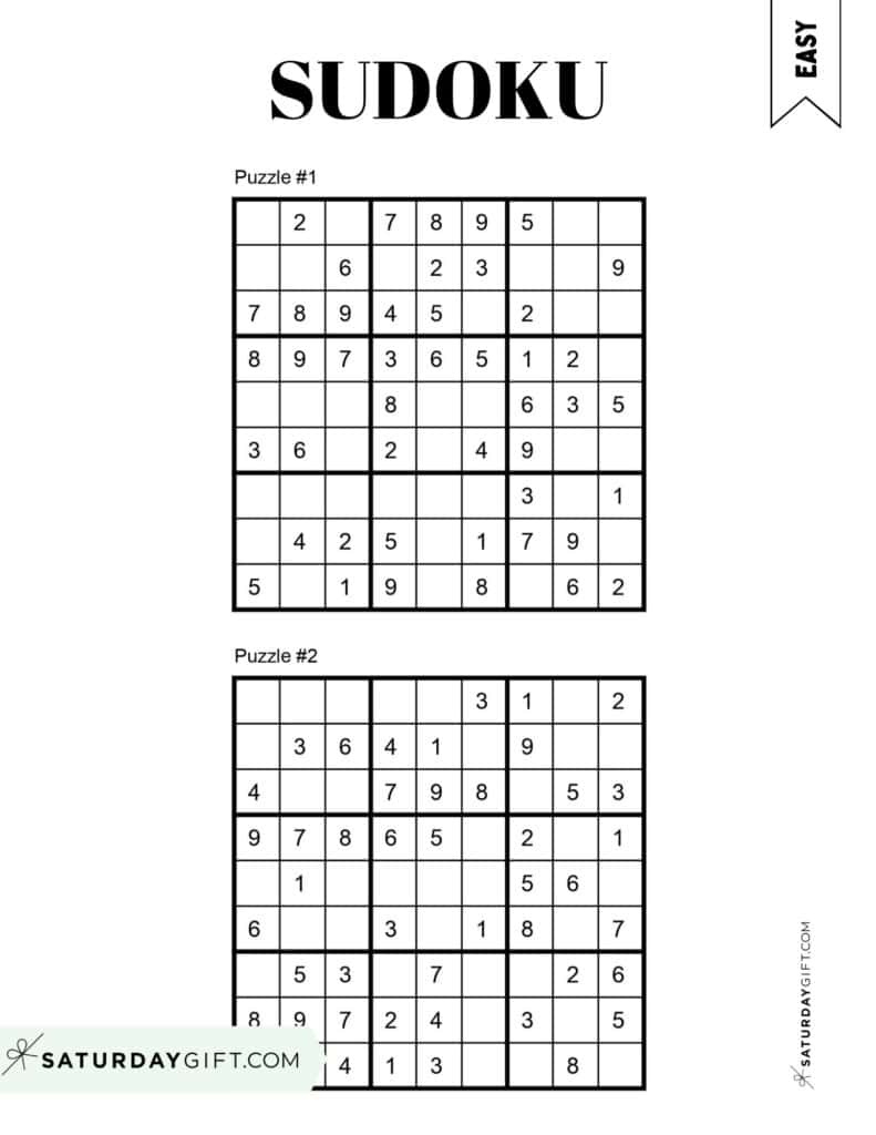 72 Free Printable Sudoku Puzzles | Saturdaygift inside Free Printable 16X16 Sudoku Puzzles