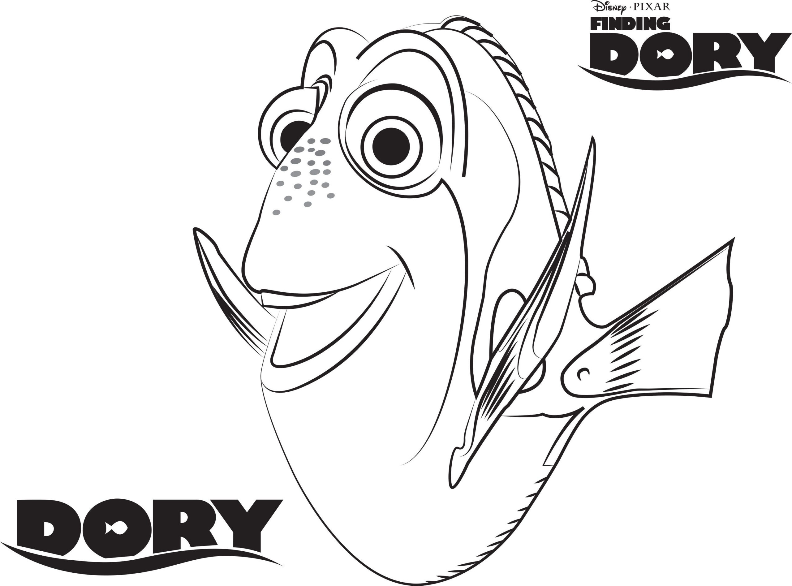 8 Just Keep Swimming Ideas | Finding Nemo Characters, Finding Nemo in Free Printable Dory Coloring Pages