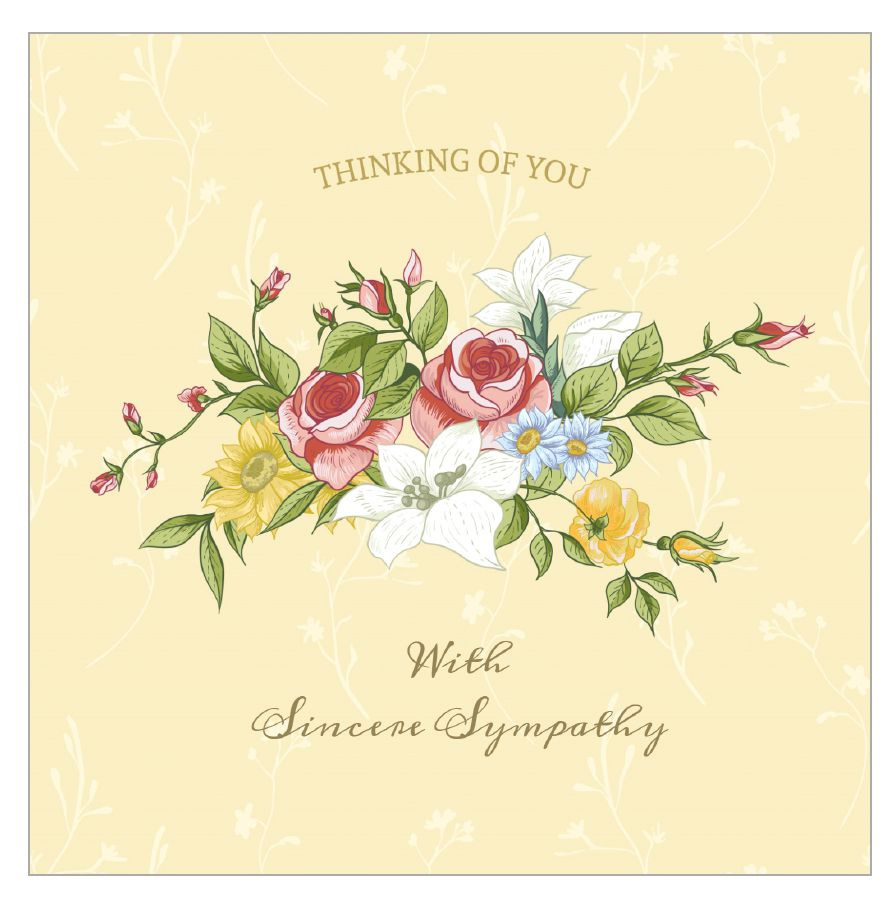 9 Free, Printable Condolence And Sympathy Cards for Hallmark Free Printable Sympathy Cards