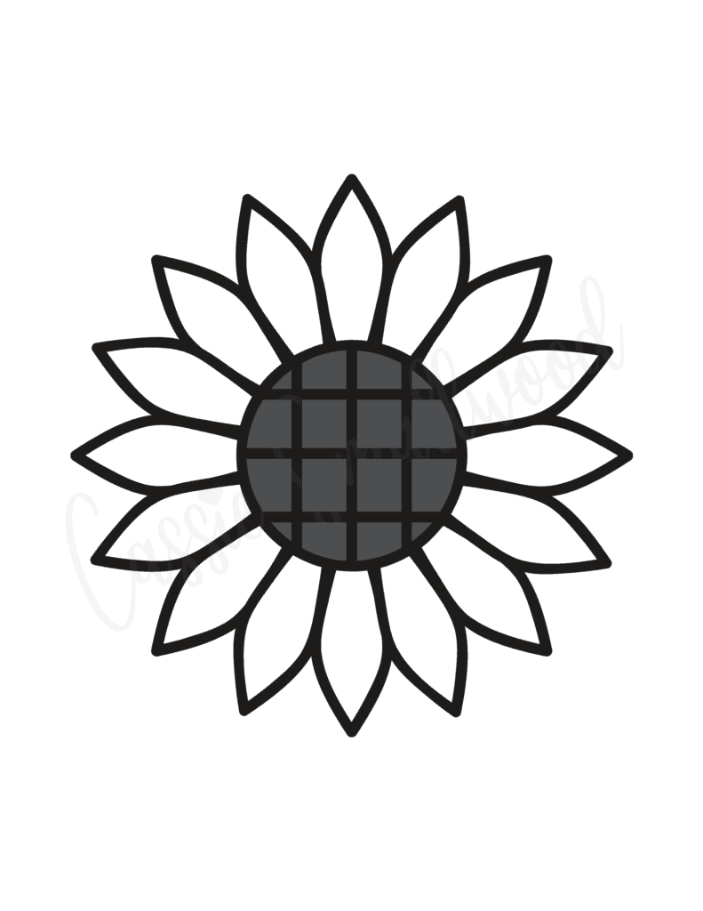 9 Free Printable Sunflower Templates - Cassie Smallwood in Free Printable Sunflower Stencils