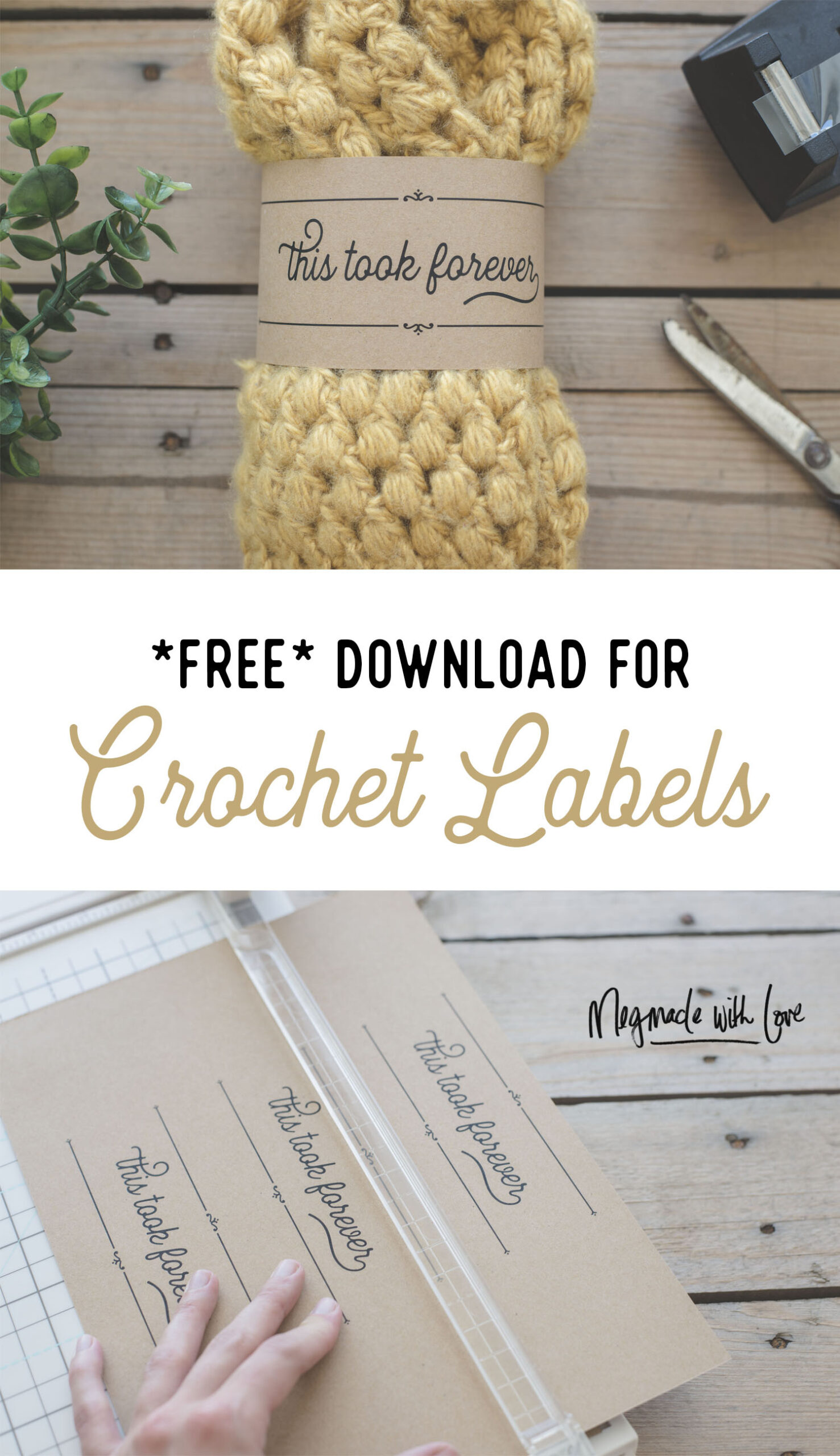 A New Freebie - &amp;quot;This Took Forever&amp;quot; Downloadable Tags — Megmade throughout Free Printable Crochet Tags