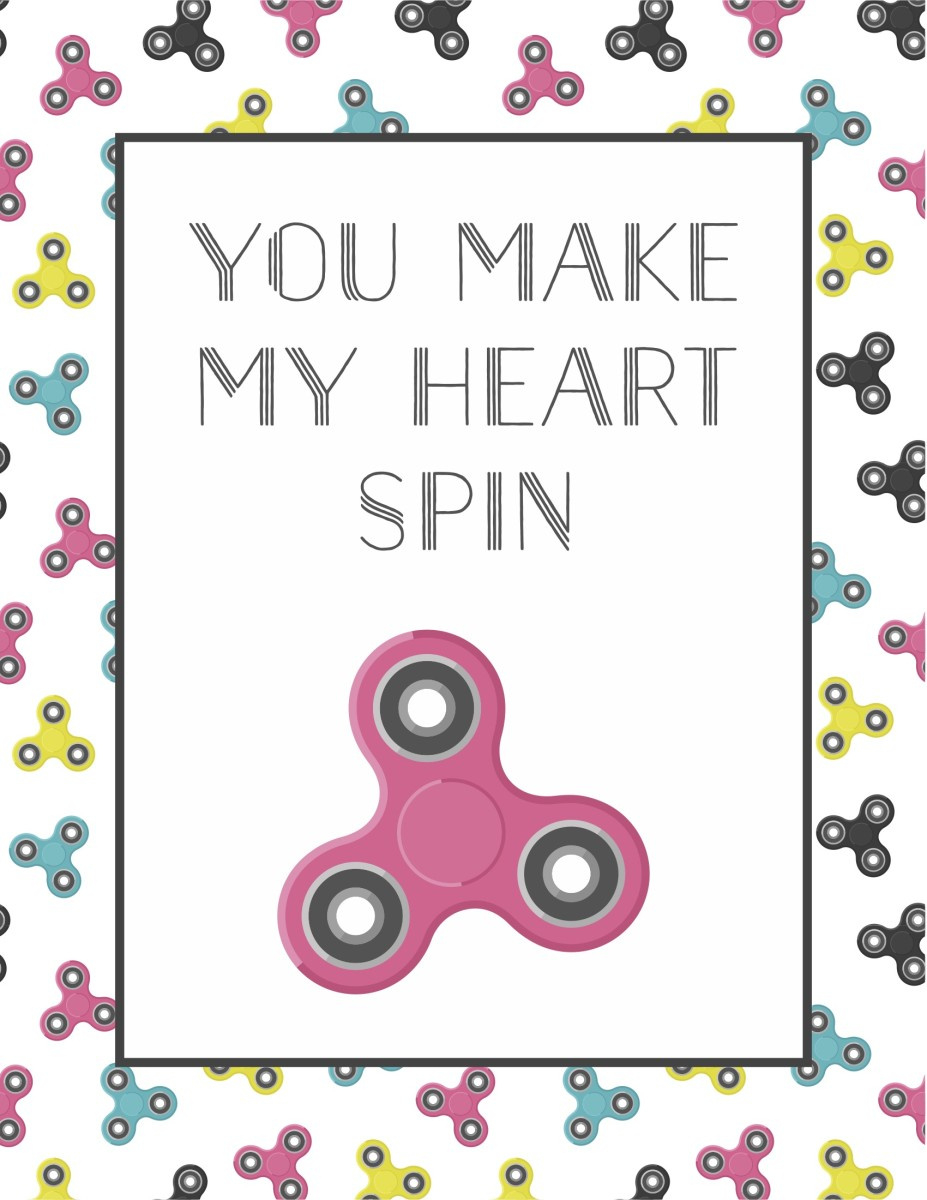 A Printable Valentine For All Ages - Today&amp;#039;S Mama - Parenting Tips inside Fidget Spinner Valentine Printable