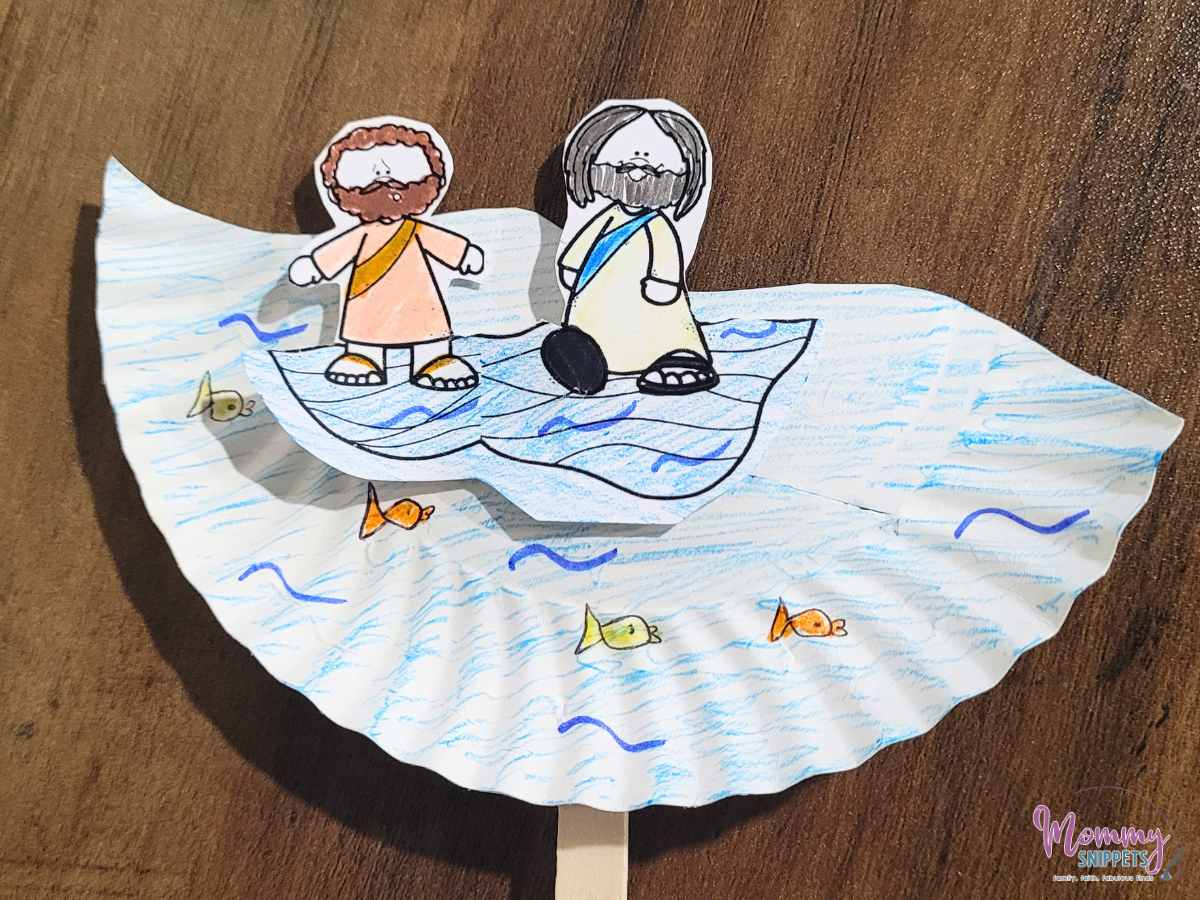 A Simple Jesus Walks On Water Craft Kids Will Love - Mommy Snippets in Jesus Walks On Water Craft Free Printable