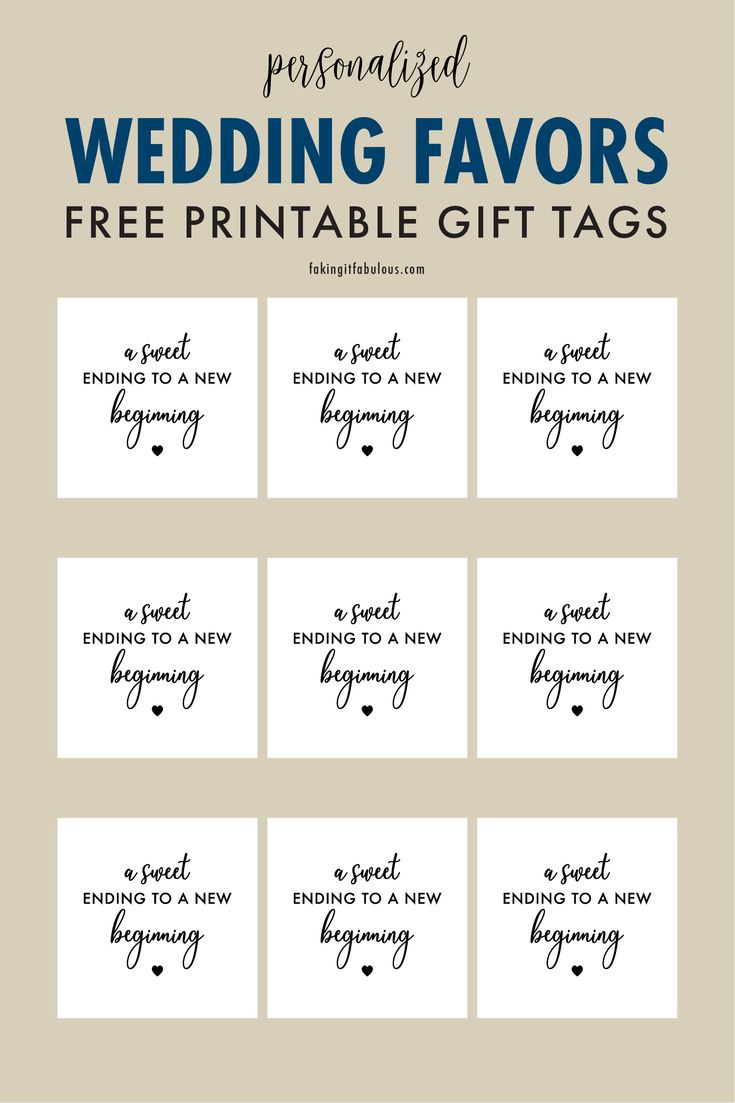 A Sweet Ending To A New Beginning Free Printable Gift Tags intended for A Sweet Ending to a New Beginning Free Printable