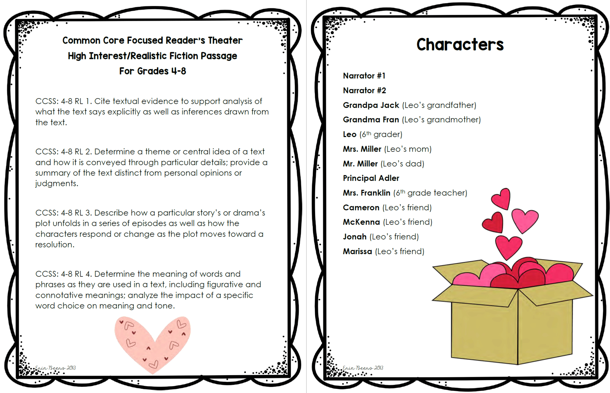 A Valentine&amp;#039;S Day Reader&amp;#039;S Theater For Middle School with regard to Free Printable Skits For Seniors