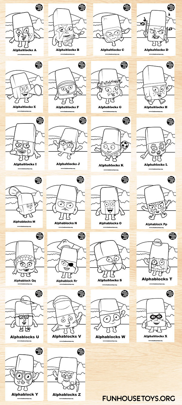 Alphablocks | Funhousetoys in Free Printable Alphablocks Coloring Pages