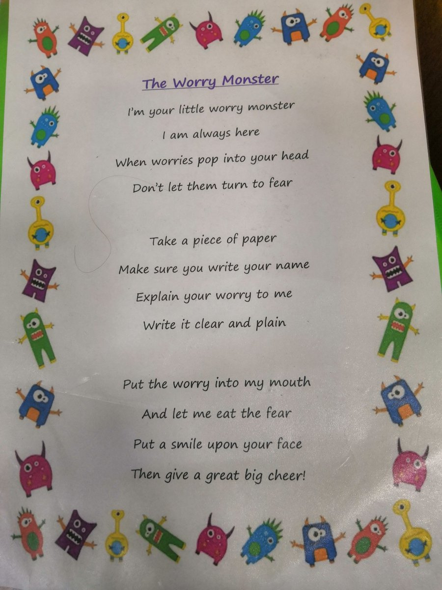 Ann Foxley-Johnson -The Anti-Bullying Company On X: &amp;quot;Loved This in Printable Worry Box Poem