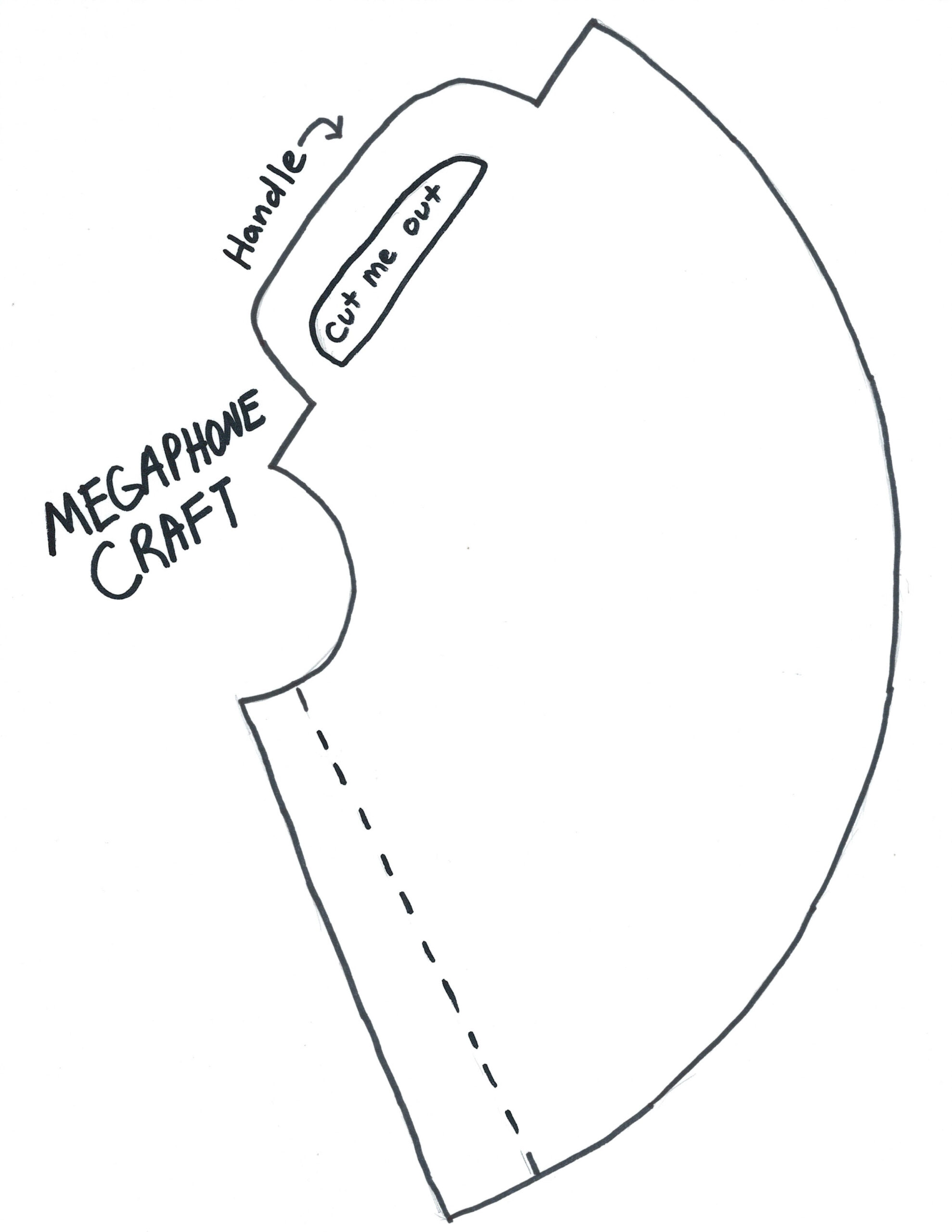 Art Templates – Activity Author with Free Printable Paper Megaphone Template