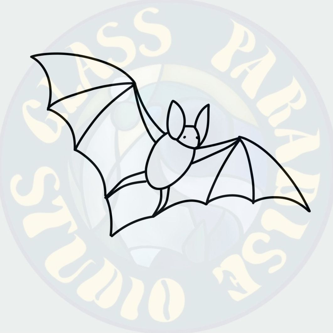 Bat Pattern 2 Pack Pdf Digital File For Stained Glass | Halloween within Printable Stained Glass Bat Pattern