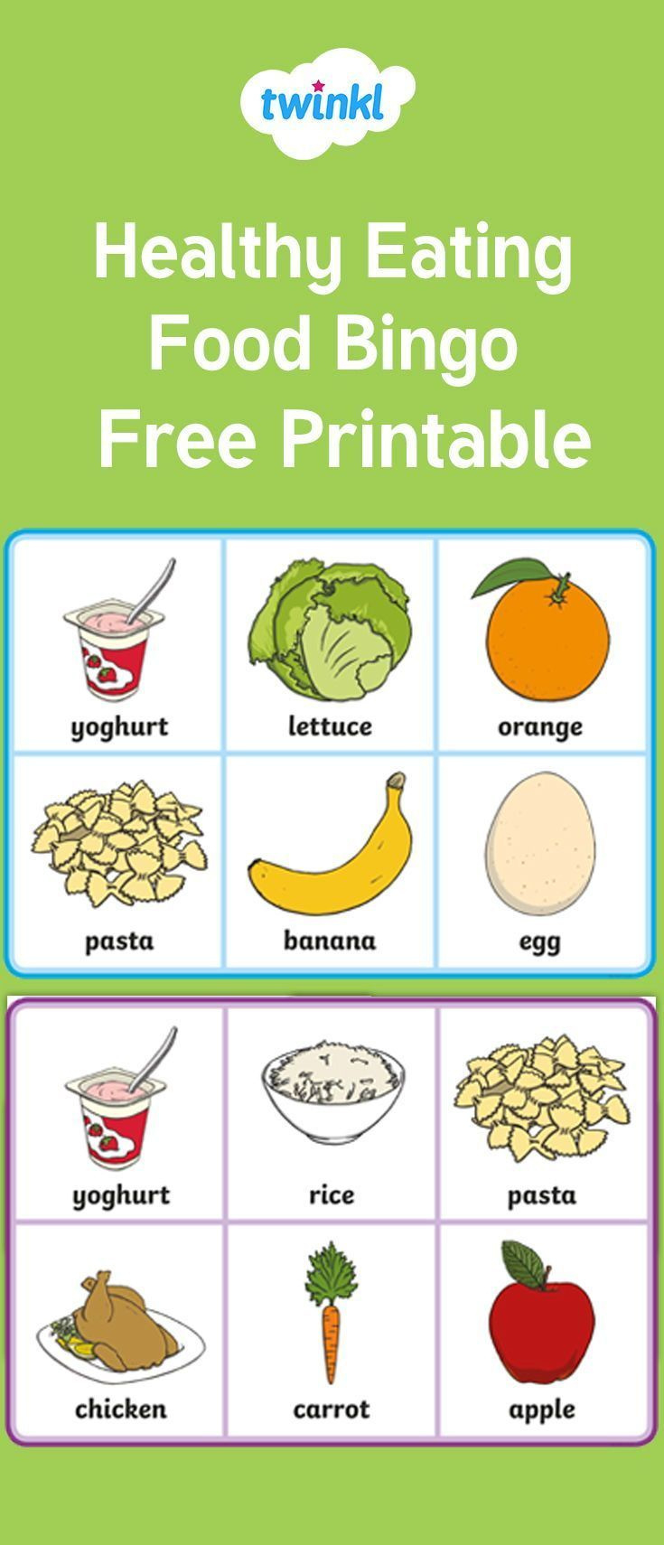 Besprechen Sie Gesundes Essen Im Neuen Jahr Mit Dieser Kostenlosen for Free Printable Healthy Food Bingo Cards