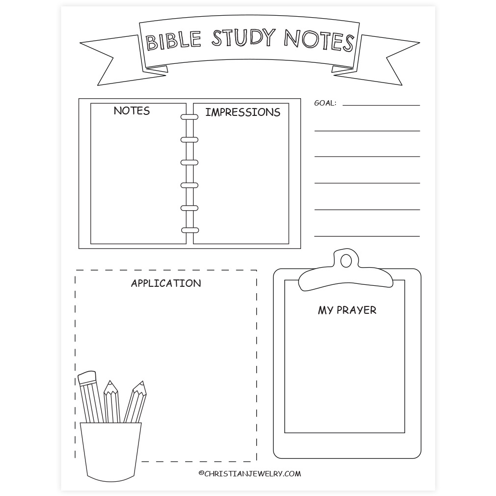 Bible Study Page - School Desk | Free Christian Printables within Free Printable Bible Lessons