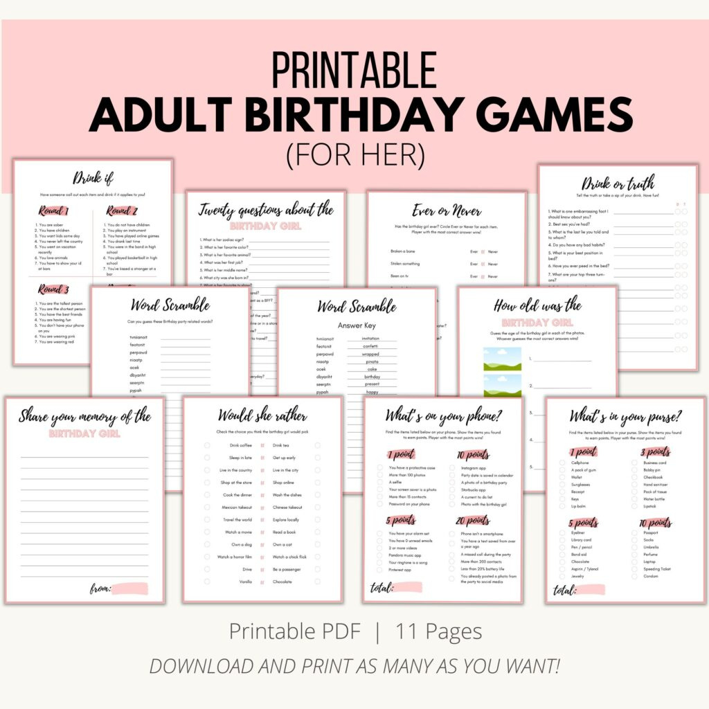 Birthday Printables - Add A Little Adventure inside 60Th Birthday Games Free Printable