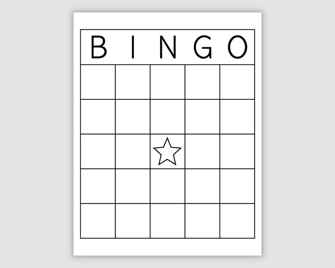Blank Bingo Card Template, Prints 1, 2, 4, 6, And 9 Per Page intended for Printable Bingo Cards Blank