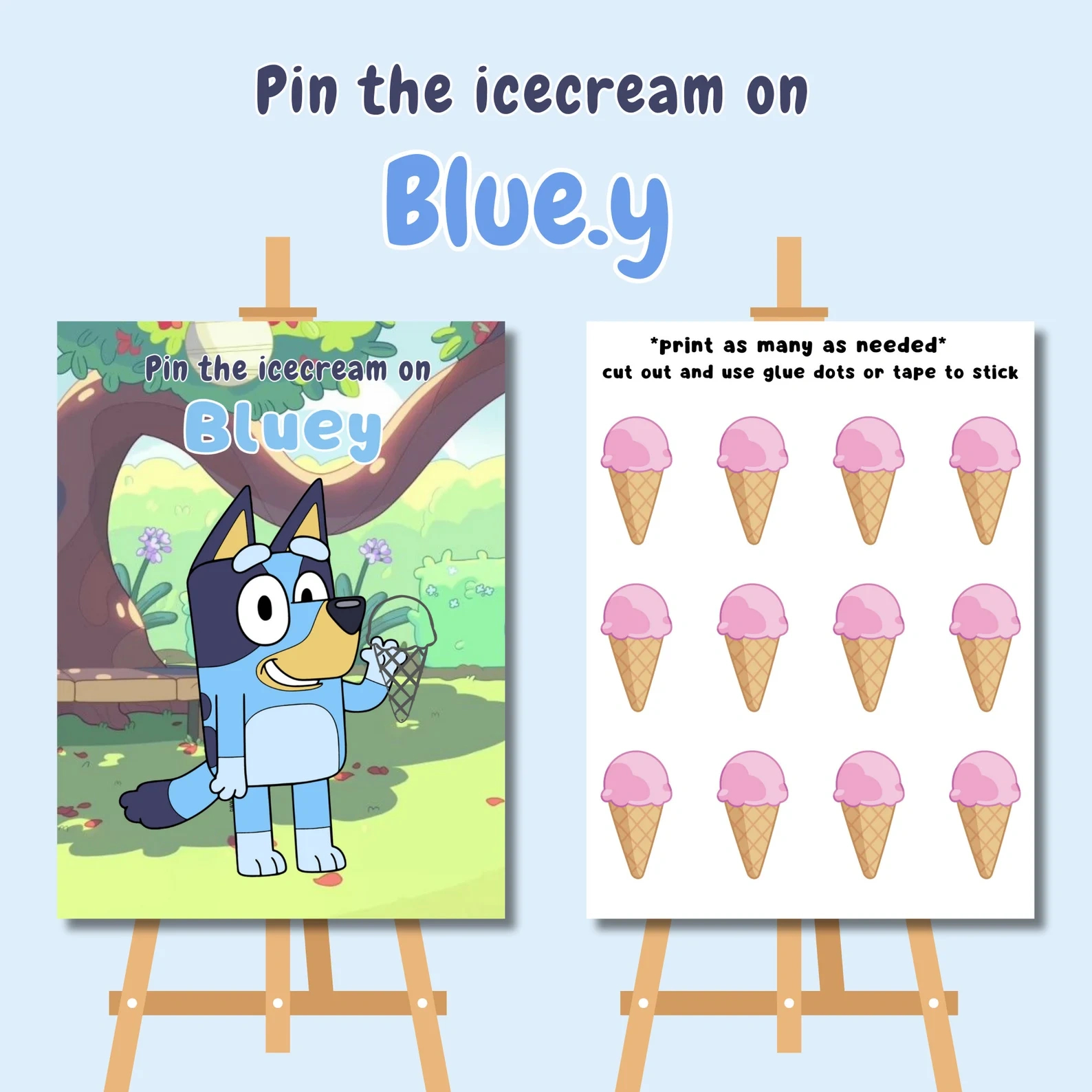 Bluey Party Ideas - Party With Unicorns intended for Pin The Tail On Bluey Printable Free