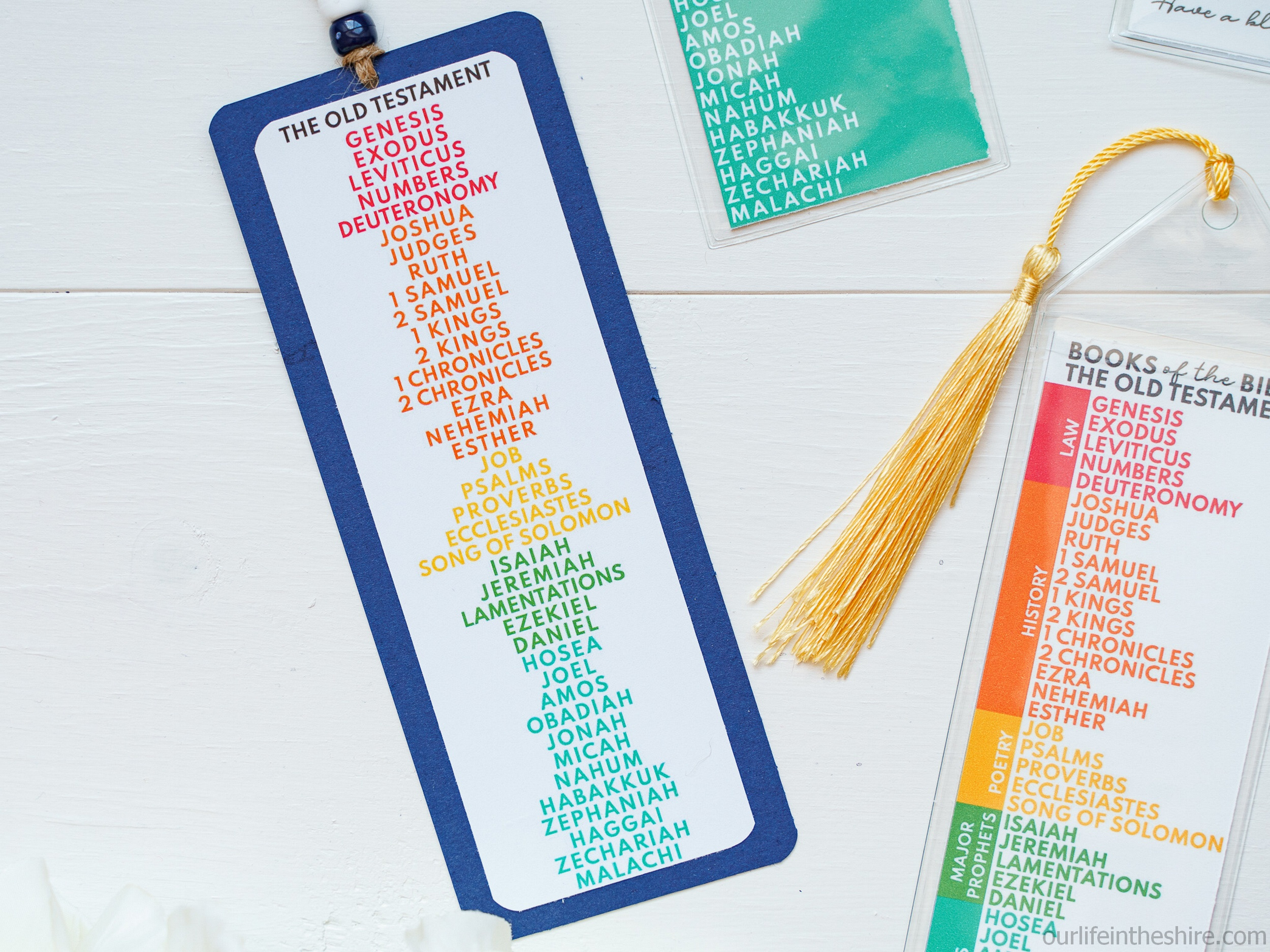 Books Of The Bible - Bookmarks! - Our Life In The Shire inside Books Of The Bible Bookmark Free Printable