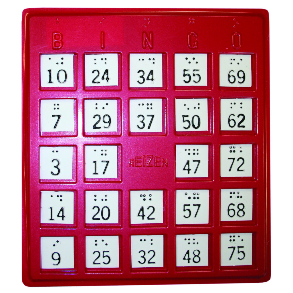 Braille Bingo Card - Vision Forward pertaining to Bingo Cards For The Blind