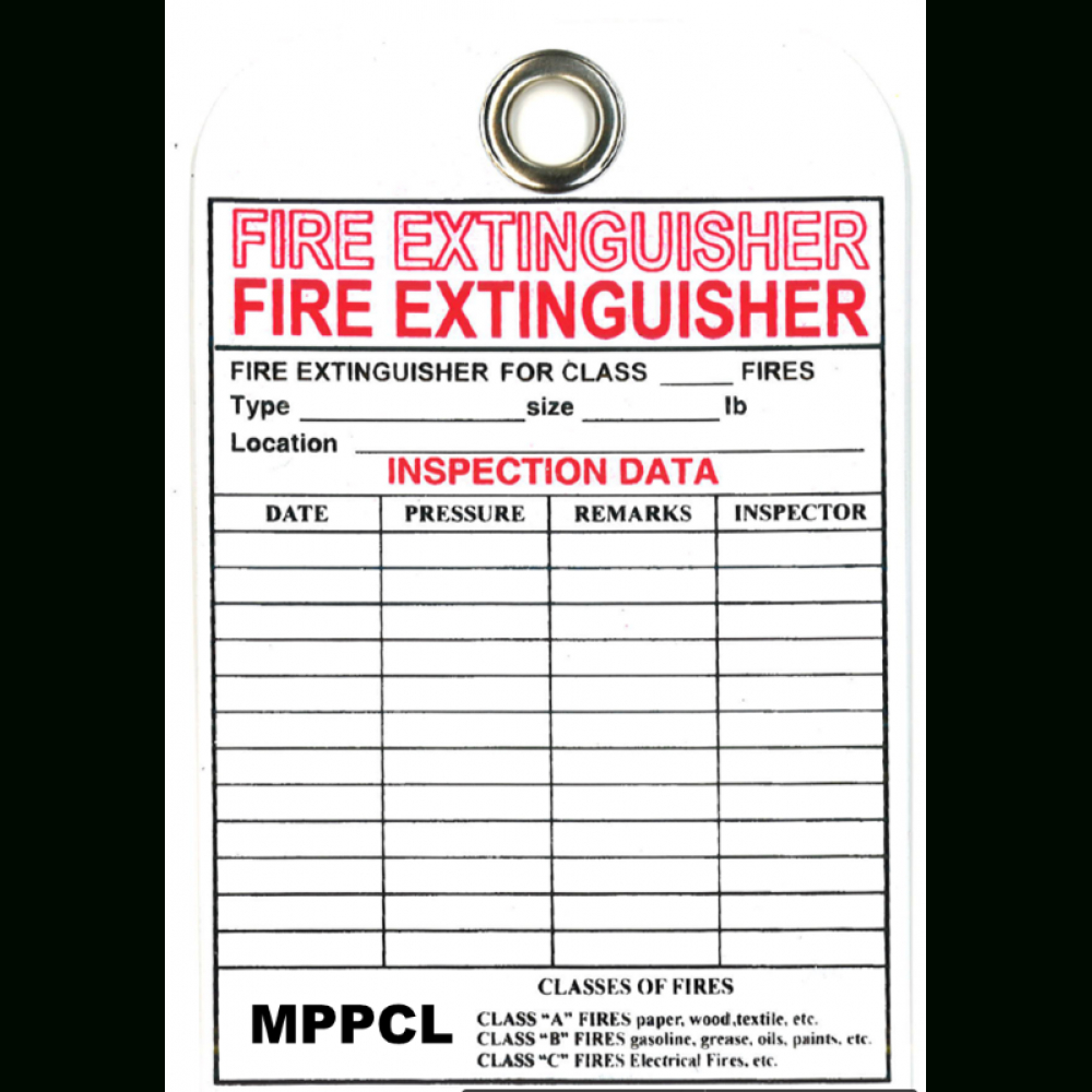 Bsi Fire Extinguisher Tag pertaining to Fire Extinguisher Tags Printable
